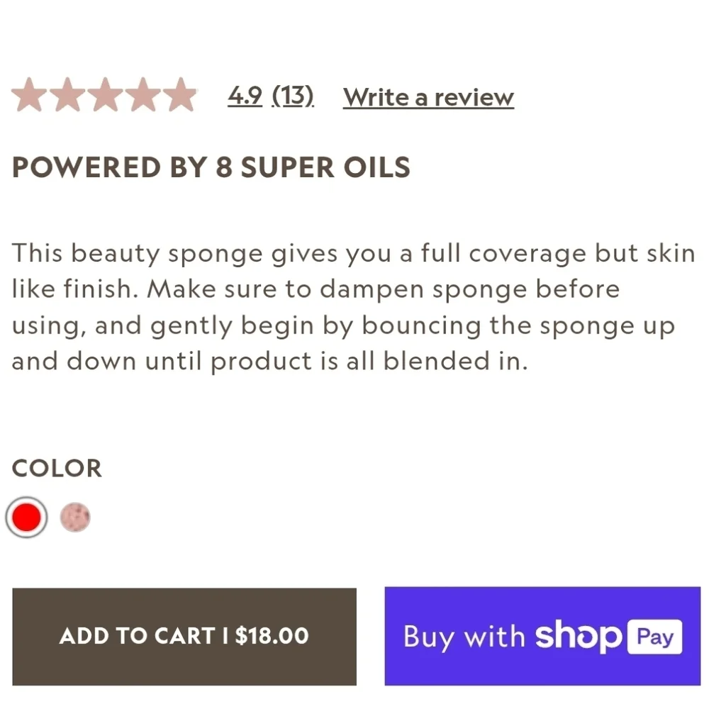 Yensa Skin On Skin Beauty Sponge | NEW | Beauty Blender Makeup Sponge